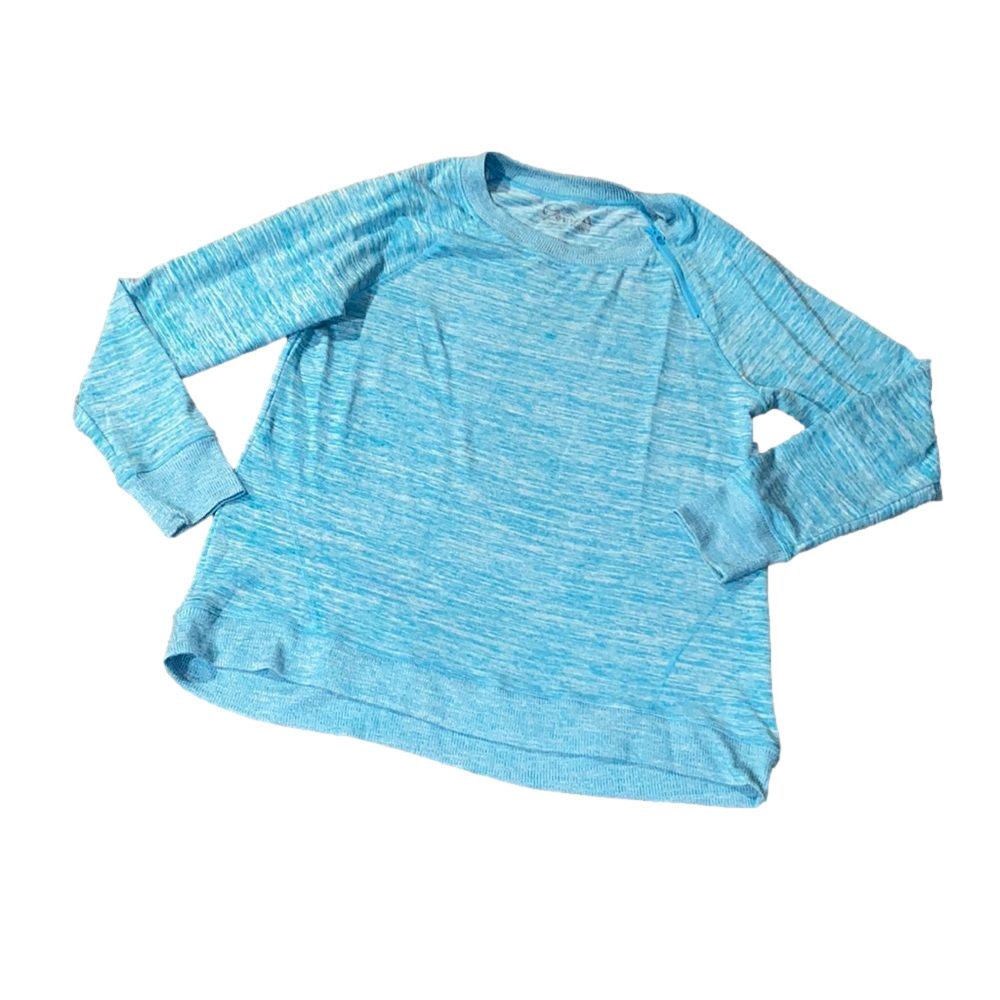 Gerry Weber Blue Knit Top Long Sleeve Lightweight Crew Neck Casual SIZE L